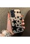 Samsung Galaxy A34 Compatible High-Quality Flat Print Black Star Pattern Cool Silicone Case