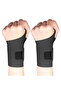 4-pack wrist support straps, ultra-thin compression, elastic, adjustable, for arthritis, tendinitis, carpal tunnel syndrome, black. - 5