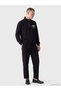 Ozmarka New Season Black Zippered Stand Collar Printed Men's Sweatshirt - 2