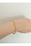 Zircon Stone Waterway Leaf Flower Ivy Steel Bracelet
