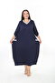 Women's Lycra Viscose Striped Plus Size Dress - 3