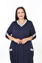Women's Lycra Viscose Striped Plus Size Dress - 6