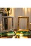 Premium Metal Picture Frame with Acrylic Base, Vintage Floral Hollow Pattern Desktop Photo Display Stand, Modern Home Decor for Living Room, Bedroom, Office, Stylish Gift for Family & Friends. - 7