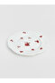 Esvab • Modern & Distinctive Flower Embroidered Porcelain Cake Plate - 3