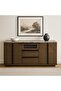 خزانة جانبية من رخام دلفي الرمادي