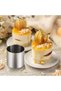 This 12-piece silver cake ring set is made of stainless steel and has a diameter of 5 cm. It is for family gatherings, birthday parties - 6