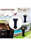 24x43 inch round table covers, 2-pack, suitable for weddings, bars, pool parties, anniversaries (grey) - 5