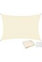 Waterproof rectangular sunshade sail, 4x5 meters, with rope, made of breathable Oxford polyester fabric, waterproof and UV resistant, for patios,...