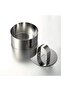 Cake mold - Stainless steel - Pastry ring - 8cm - Pack of 6 - Dishwasher safe - 3