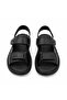 Men's Genuine Leather Casual Sandals-Black (Cb750) - 4
