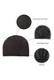 9-Piece Solid Color Women Chemotherapy Cap Set Elastic Headband Pre-Tied Headscarf Woolen Hat Specially Designed for Women Hair Loss - 5