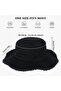 Fisherman Hat Women Cotton Sun Hat Large Head Circumference Exposes Small Face Sun Protection Breathable Foldable Pink - 5