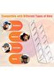 Hat Stand for Baseball Caps, 2 Pack No Install Acrylic Hat Organizer for 14 Baseball Caps Storage, Holder Display for Closet Bedroom (Clear) - 2