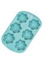 6-Cavity Flower-Shaped Non-Stick Silicone Molds for Candy, Pudding & Baking