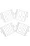 4 hanging bird feeder troughs - white