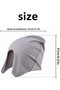 Grey breathable stretch cotton sleep cap, light blocking nap cap for sleep and travel - 2