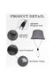 Waterproof & sun hat - Foldable summer hat w/Adj. chin strap - breathable - For outdoor activities such as hiking & fishing - gray - 2