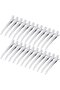 24-Piece Set, Duckbill Hair Clips, Hair Clips, For Styling and Parting, Smooths Frizzy Roots, Metal Hair Clips for Long Hair