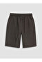 Lcw Kids Gray Elastic Waist Boys Shorts