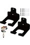 Two-piece wall-mounted lawnmower/brush cutter bracket set, garden tool rack, brush cutter stand