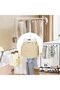 Portable Dryer Electric Clothes Drying With Dustproof Cover Foldable Machine Two Temperature Controls Timer For Patio Kitchen Indoor Bathroom Laundry Room Outdoor Balcony Camping white - 3