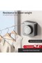 Retractable clothesline suitable for both indoor and outdoor use, 4.27 meters (14 feet) in stainless steel. - 3