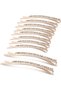 10 Rhinestone Hair Clips, Crystal Hair Clips, Hairpins, Sparkling Hairstyles, Women's and Girls' Decorative Accessories