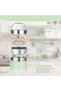 1200ml insulated food container with lid, stainless steel insulated container with folding spoon, for storing flour, soup, lunch, and cheese (green). - 4