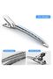 30-Pack Stainless Steel Duckbill Salon Hair Clips with Holes, Heavy-Duty Hairpins for DIY Bows (Assorted Sizes) - 4