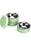 Portable three-layer insulated lunch box, made of 304 stainless steel, in Nordic green, suitable for schools, offices and outdoor activities. - 5