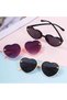 3-Piece Heart-Shaped Children Sunglasses Set Cute Bee UV Protection Polarized Specially Made for Toddlers Girls 3 to 10 Years Style 1 - 5