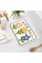 Bathroom mat, floral pattern, non-slip, machine washable - 50x80 cm - 5