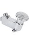 Foot-operated water control valve, foot-operated faucet valve - silver