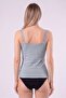 Women's Fog Blue Lace-Trimmed Tank Top - 3