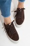 Larissia Women's Genuine Leather Loafer Brown Suede - 7