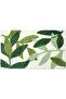 Anti-slip bathroom mat, 60x40 cm, Absorbent mat, Green, white, Polyester material, Floor mat, Shower mat, Door mat, Stain-resistant mat