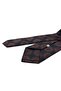 Coffee Burgundy Motif Pattern Classic Tie with Handkerchief Kk13971 - 3