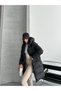 Women's Gel Filled Waterproof Hooded Zipper Long Inflatable Coat 27000 - 3
