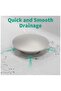 12cm Chrome Pop-Up Bathroom Sink Drain, Universal Click Clack Basin Waste, Metal Overflow Stopper - 6