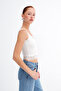 Lace Detailed Athlete Top A02366 - 2