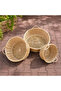 3-Piece Wicker Display Shelf, Vegetable Basket, Deli Display Basket - 3