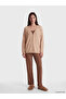 Lcw Dream Brown V-Neck Women's Pajama Top - 2