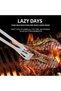 Barbecue Tool Set - Stainless Steel Barbecue Spatula, Fork, and Tongs, Great Accessories for Outdoor Grill Enthusiasts - 2