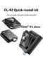 Tripod quick-release plate kit, including a quick-release plate tripod conversion function for camera motion stabilizers. - 2