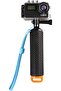 Floating Handle for GoPro Hero, waterproof selfie stick with wrist strap for water sports (orange). - 2