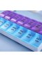 Travel pillbox, twice-daily convenient travel pill organizer, compact and portable 7-day pillbox with 14 compartments. - 3