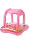 Baby swimming float with sun protection - UV-resistant portable inflatable toy - Suitable for water games, pools, lakes, and vacations.