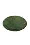 Modern long-pile round living room rug, plush rug, soft long-pile rug, 120cm - Green - 2