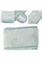Two-piece multi-functional makeup hairband for girls, washable hairband, face wash, and body wash, green. - 3