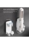 2-Piece Wall-Mounted Curling Iron & Hair Dryer Holder - No-Drill Adjustable Non-Slip Bathroom Stand - 3